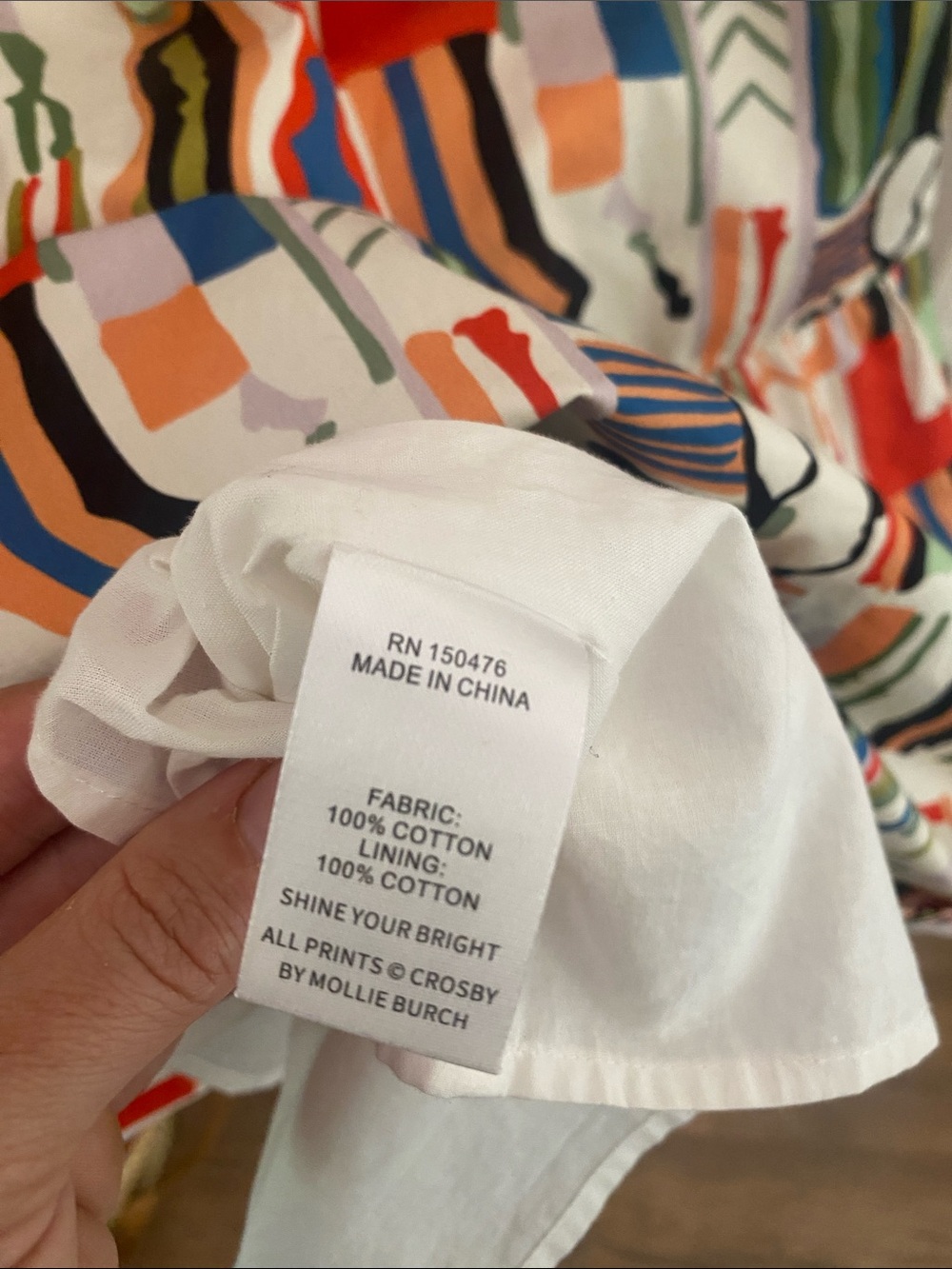 CROSBY by Mollie Burch || ‘Watts’ V Neck Midi Bazaar Printed Dress - Picture 6 of 9